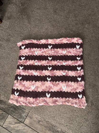 Chunky knit blankets