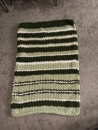 Chunky knit blankets