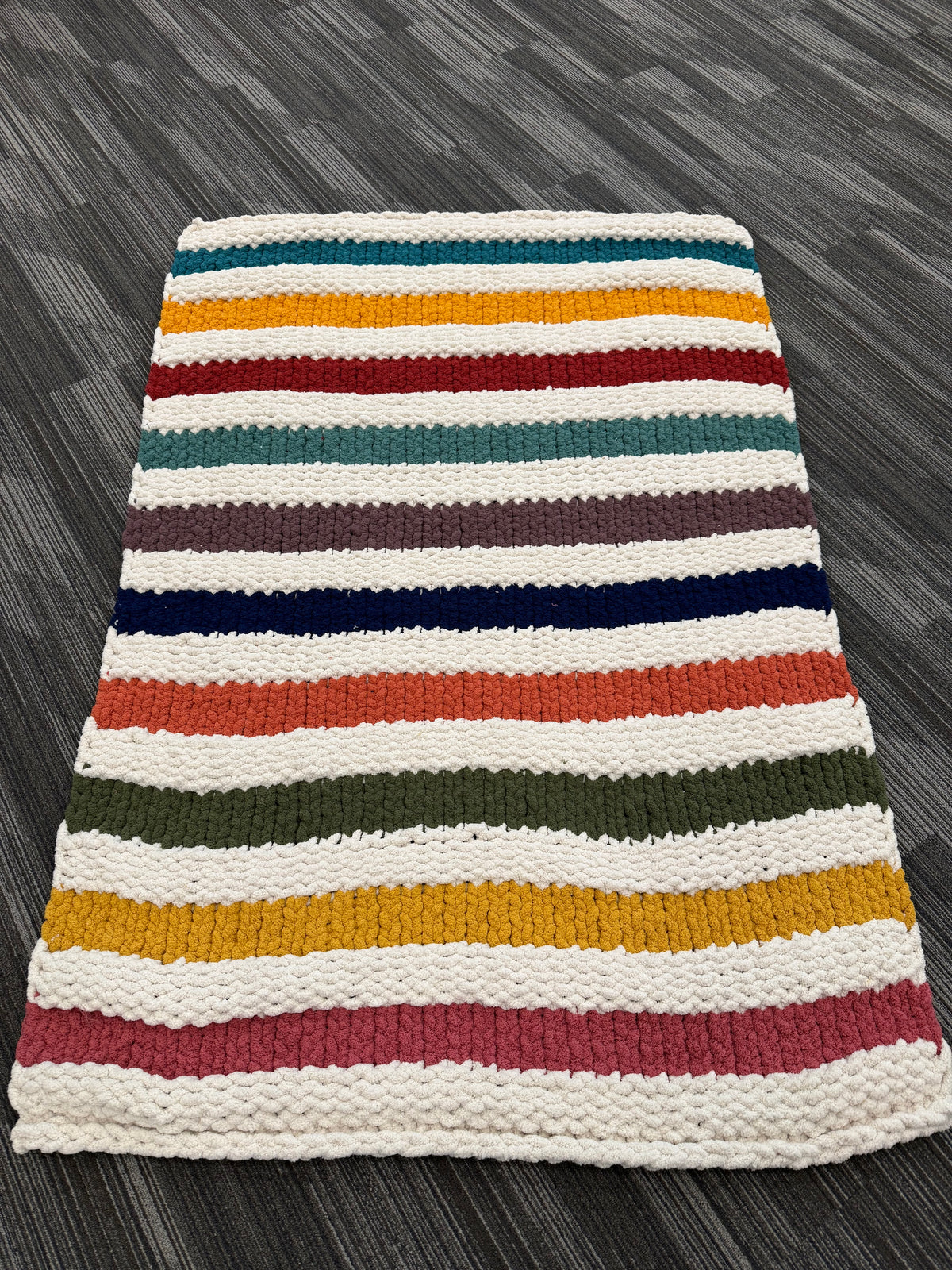 Chunky knit blankets