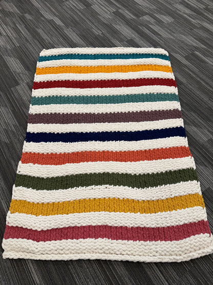 Chunky knit blankets