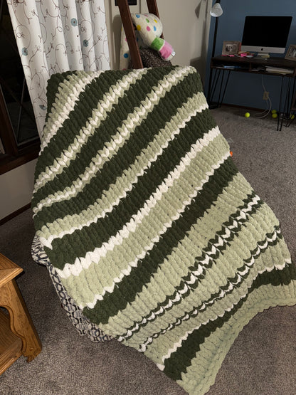 Chunky knit blankets