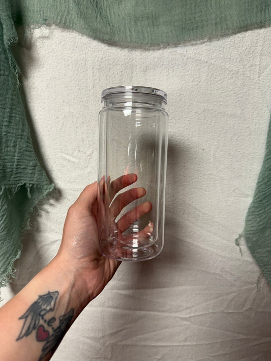 20oz Acrylic Tumblr with clear lid